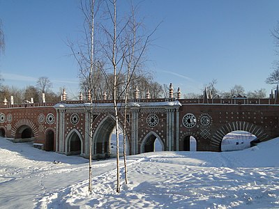 Tsaritsyno. Bazhenov's Big Bridge over the Ravine