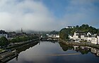 Brumes matinales sur l'Aulne à Châteaulin.