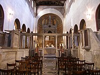 Santa Maria in Cosmedin, in Rom: paarige Ambonen, 14. Jh.