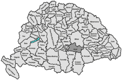 Arad vármegye térképe