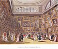 Thomas Rowlandson & Augustus Pugin: Um dos Salões da Royal Academy em 1800