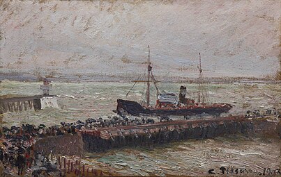Bateau entrant dans le port du Havre Camille Pissarro, 1903 Dallas Museum of Art