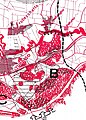 La località "Isolone" nel 1970: al n. 7 è indicata l'area della Cascina Regina, lottizzata e denominata "Regina Residence"