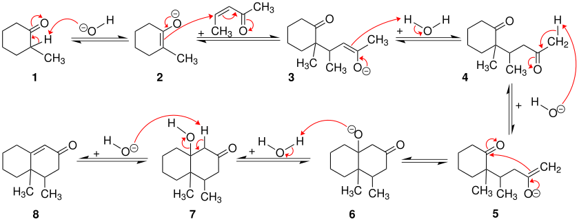 Mechanismus der Robinson-Anellierung