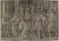 Adoration of the Magi 1513. engraving. 28.6 × 42.9 cm (11.2 × 16.8 in). Various collections.