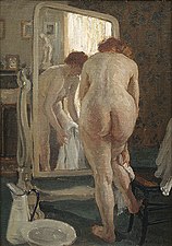 Après le bain (1911), Phillips Fox, óleo sobre tela.