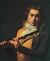 Portrait du flûtiste François Devienne, peinture anonyme, longtemps attribuée à David (musées royaux des beaux-arts de Belgique)