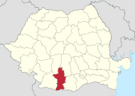 Pozicija Olta na karti Rumunjske