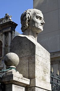 Antonin Mercié, Buste de Pierre Puget à l'entrée de l'École des beaux-arts de Paris.