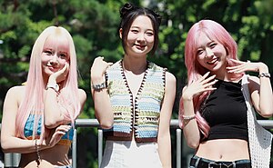 LimeLight in September 2023 L-R: Suhye, Gaeun and MiU