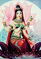 Lakshmi on suosittu jumalatar.