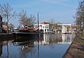 Meppel, das Schiff der Vereeniging III mit zwei Zugbrücke