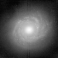 Infrarotaufnahme (Wellenlänge 1,6 µm) von NGC 5666, erstellt mithilfe des Hubble-Weltraumteleskops