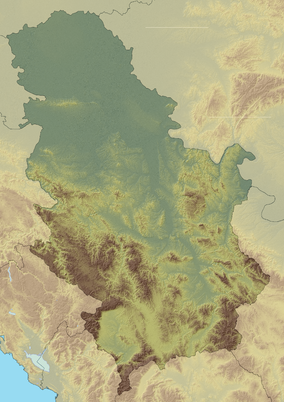 Zemljevid prikazuje lokacijo Gornje Podunavlje