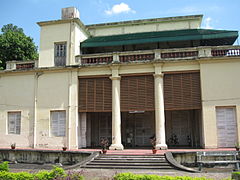 Palais du gouverneur Dupleix à Chandernagor, cinquième comptoir français, administré aujourd'hui par le Bengale.