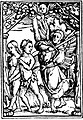 Titelblatt Zwingli-Bibel, Ausschnitt Paradies