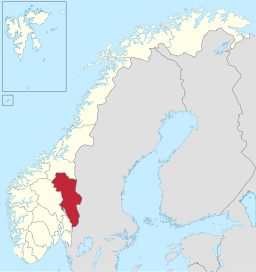 Fylkets läge i Norge