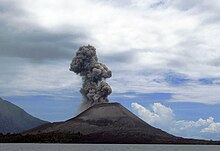 Hoạt động núi lửa ở Anak Krakatau, 2008