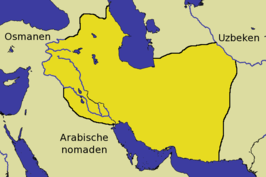 Het rijk van de Safawieden toen het op zijn grootst was in 1512.