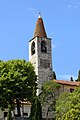 Kirchturm in Pieve, Sitz der Urpfarrei für die gesamte Gemeinde