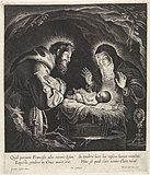 Святой Франциск и святая Клара поклоняются Младенцу Христу