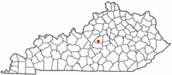 Location of Springfield, Kentucky