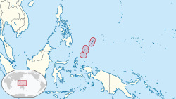 Location of Palau