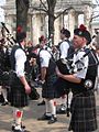 Pipes and Drums and the gate