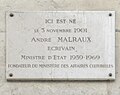 Pamětní deska v Paříži (53 rue Damrémont, Paříž, 18. obvod)