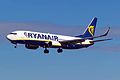 Boeing 737-800 de Ryanair avec la livrée actuelle