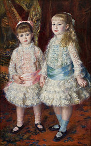 Roze en blauw - meisjes Cahen d’Anvers 1881 Pierre-Auguste Renoir