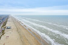 Strand richting Noordwijk