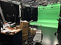 The greenscreen room