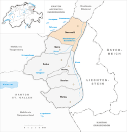 Sennwald sijaitsee Itä-Sveitsissä.