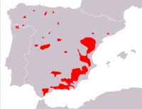 Distribución da Capra pyrenaica victoriae