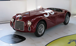 La réplique de la 125 S au musée Ferrari de Maranello.