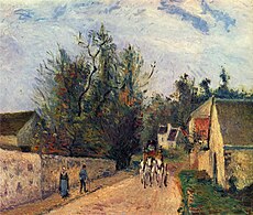 Camille Pissarro, Pošta do Ennery, 1877