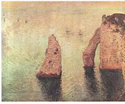 Jadrnice za iglo v Etretatu, 1885