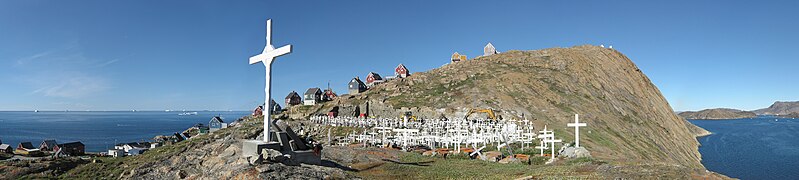 Upernavik cemetery in North-West Greenland