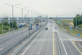 Die neu eröffnete Autobahn M4 bei Nowotscherkassk (2023)