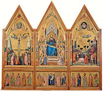 Giotto di Bondone Stefaneschi Sunak Üçlüsü, 224 x 245 cm