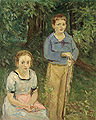 Nina und Wolfgang Slevogt (Kinder im Wald), 1917