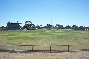 Skinner Reserve in 2014, showing the Chigwidden Stand