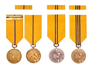 Jednotlivé stupně medaile Za zásluhy