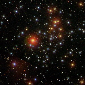 SDSS-Aufnahme, Bildwinkel 13,2' × 13,2'