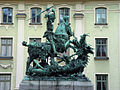 Sveti Juraj ubija zmaja u Stockholmu.