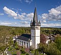 #30 Luftbild der evangelisch Lutherischen Pfarrkirche St. Laurentius in Wonsees