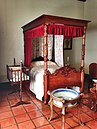 One of the main bedrooms in Groot Constantia restored to how it would have looked in the 1700s.