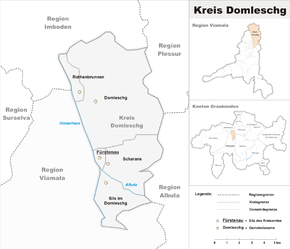 Karte von Domleschg
