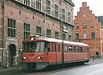 Motorvagn på Hornbækbanen utanför Helsingør Station, 1999